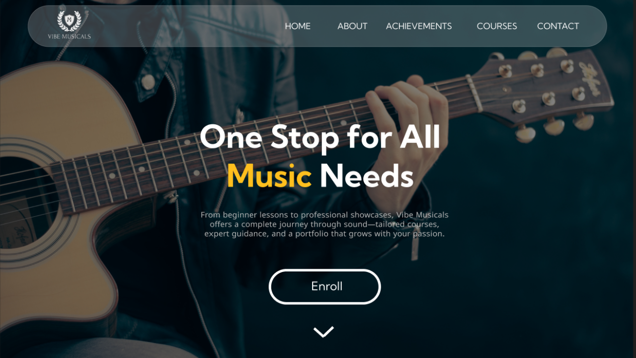 Vibe Musicals Website